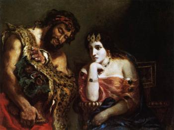 Eugene Delacroix : Cleopatra and the Peasant